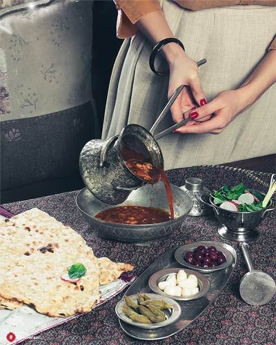Iranian appetizers in the menu of Hestooran Restaurant | Hestooran